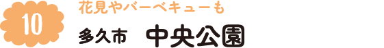 10.花見やバーベキューも 多久市 中央公園